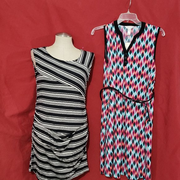 NWT Ma Cherie Maternity Set of 2 Summer Dresses - Picture 1 of 8